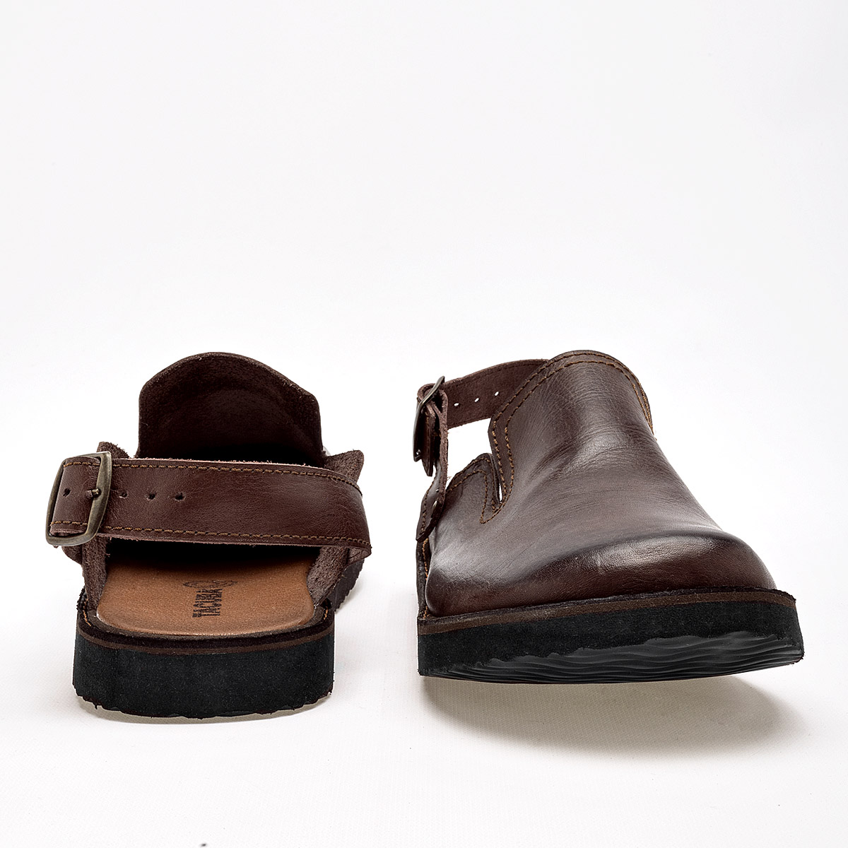 SANDALIA CERRADA TACUBA SHOES EN PIEL PARA HOMBRE COLOR CAFE 8000
