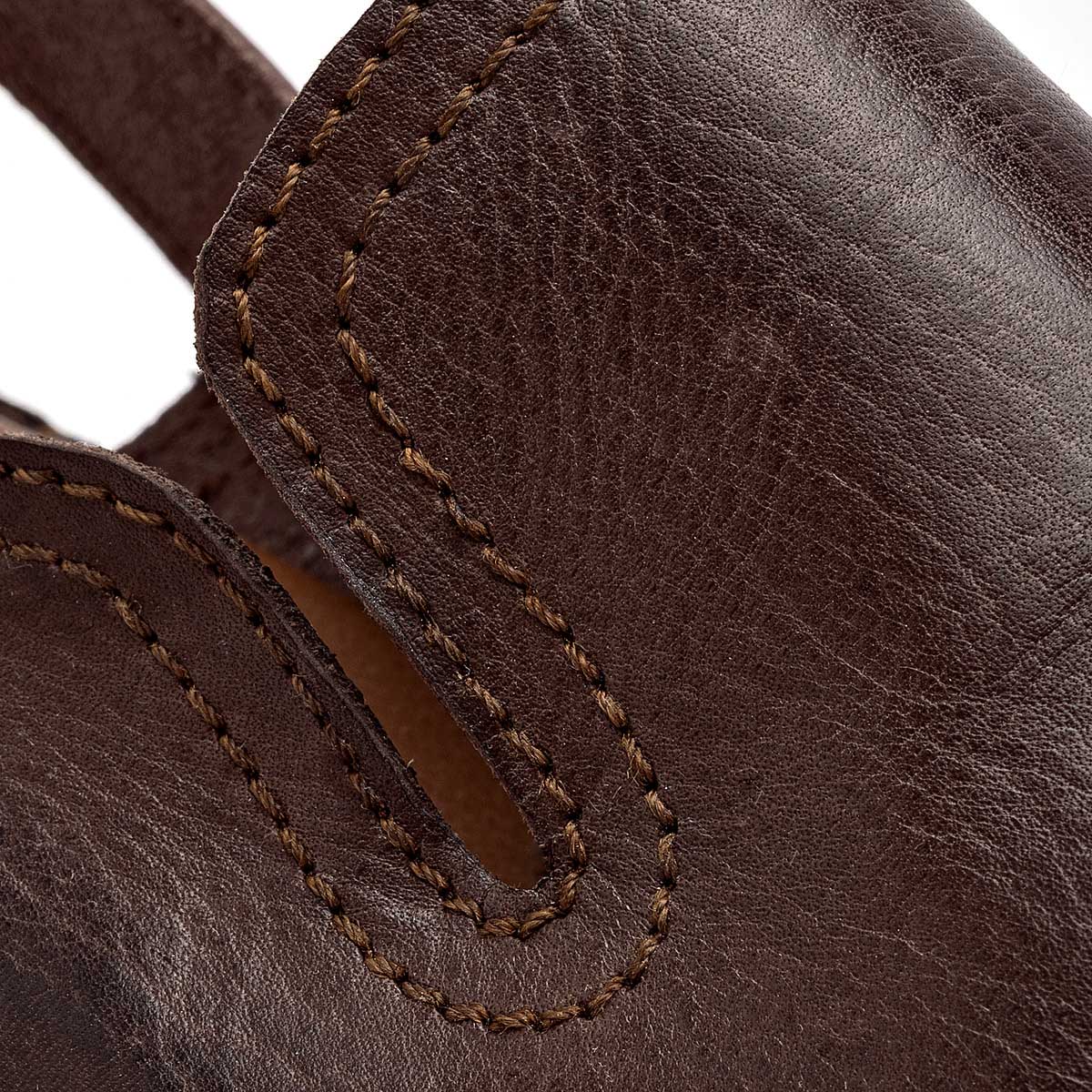 SANDALIA CERRADA TACUBA SHOES EN PIEL PARA HOMBRE COLOR CAFE 8000