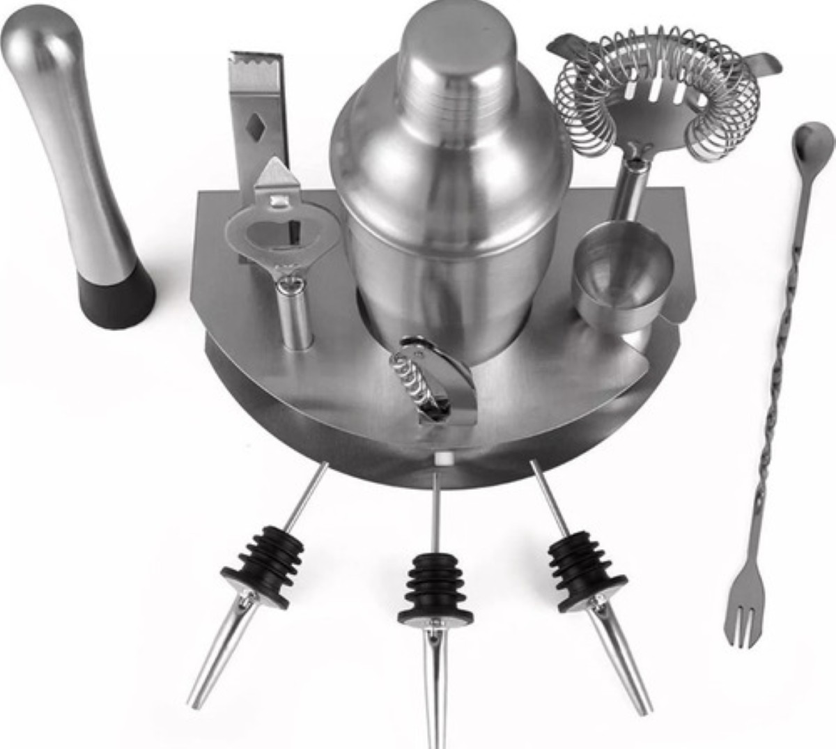 "Set De Utensilios Para Coctelería, 17 Piezas, 750 Ml "