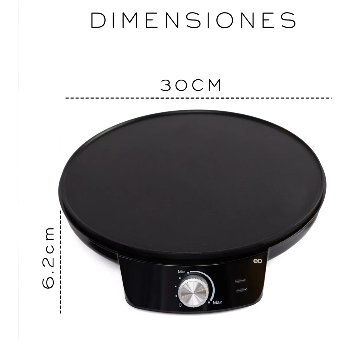 Crepera Electrica Maquina Para Hacer Crepas Nube Color Negro