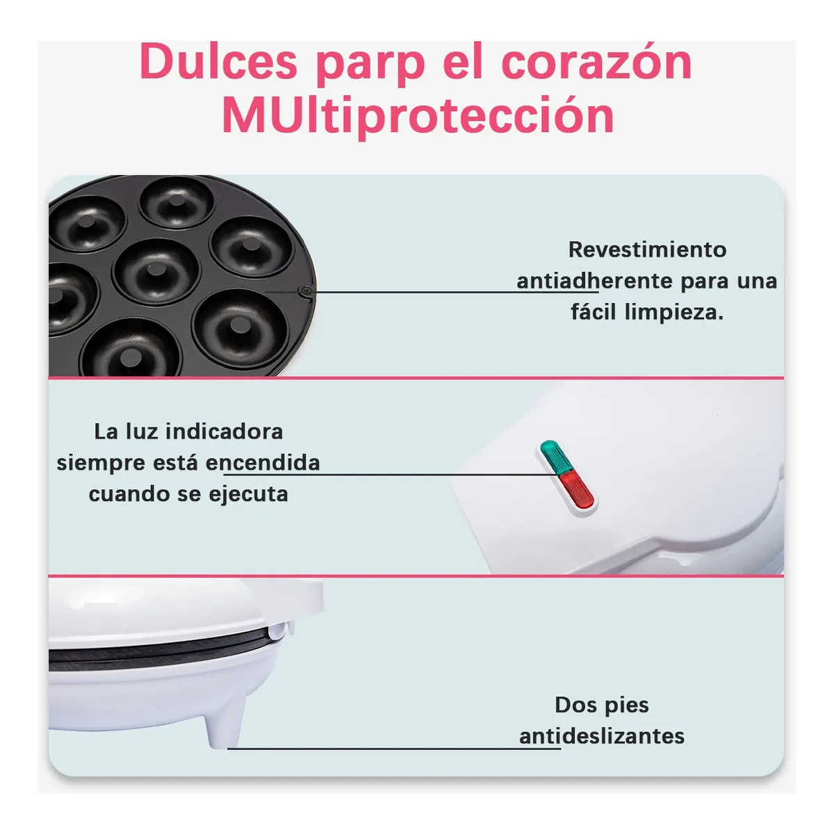 Máquina De Donas 1200w Blanco