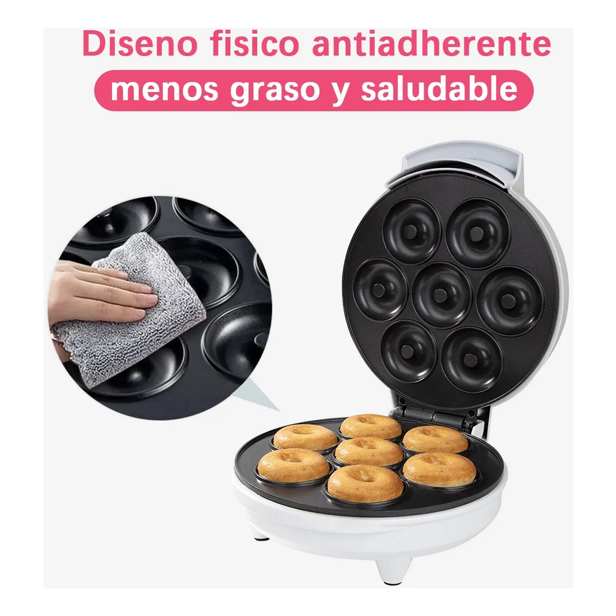 Máquina De Donas 1200w Blanco