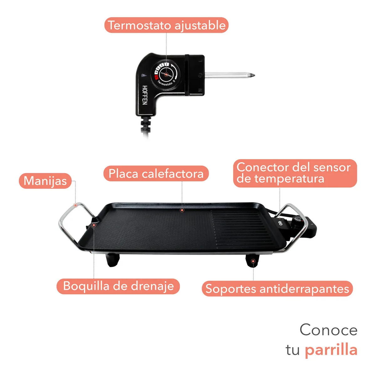 Plancha Antiadherente Color Negro