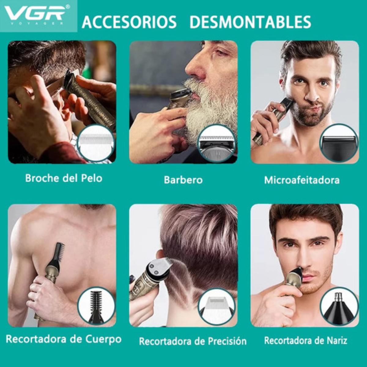 "Rasuradora Máquina Cortar Cabello Kit Cortadora Profesional dorado Con dibujo de pirata "