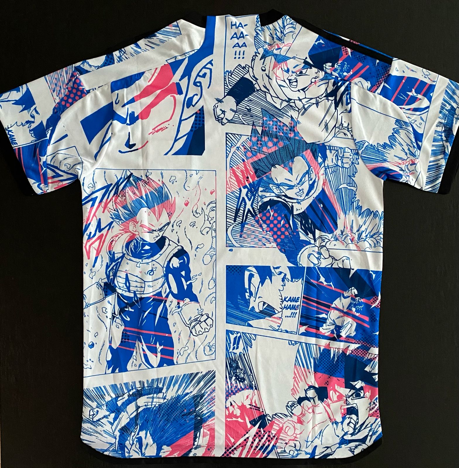 Jersey Anime Goku Vegeta Edicion Especial Blue Pink   Talla L
