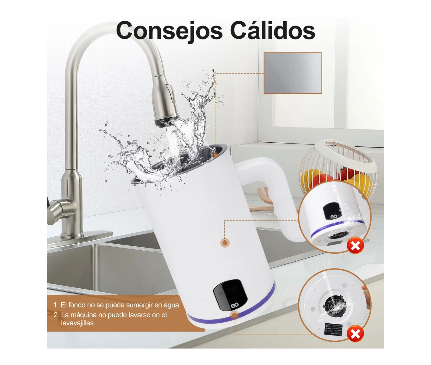 Espumador Leche Electrico Automática 4 En 1 Fría Y Caliente