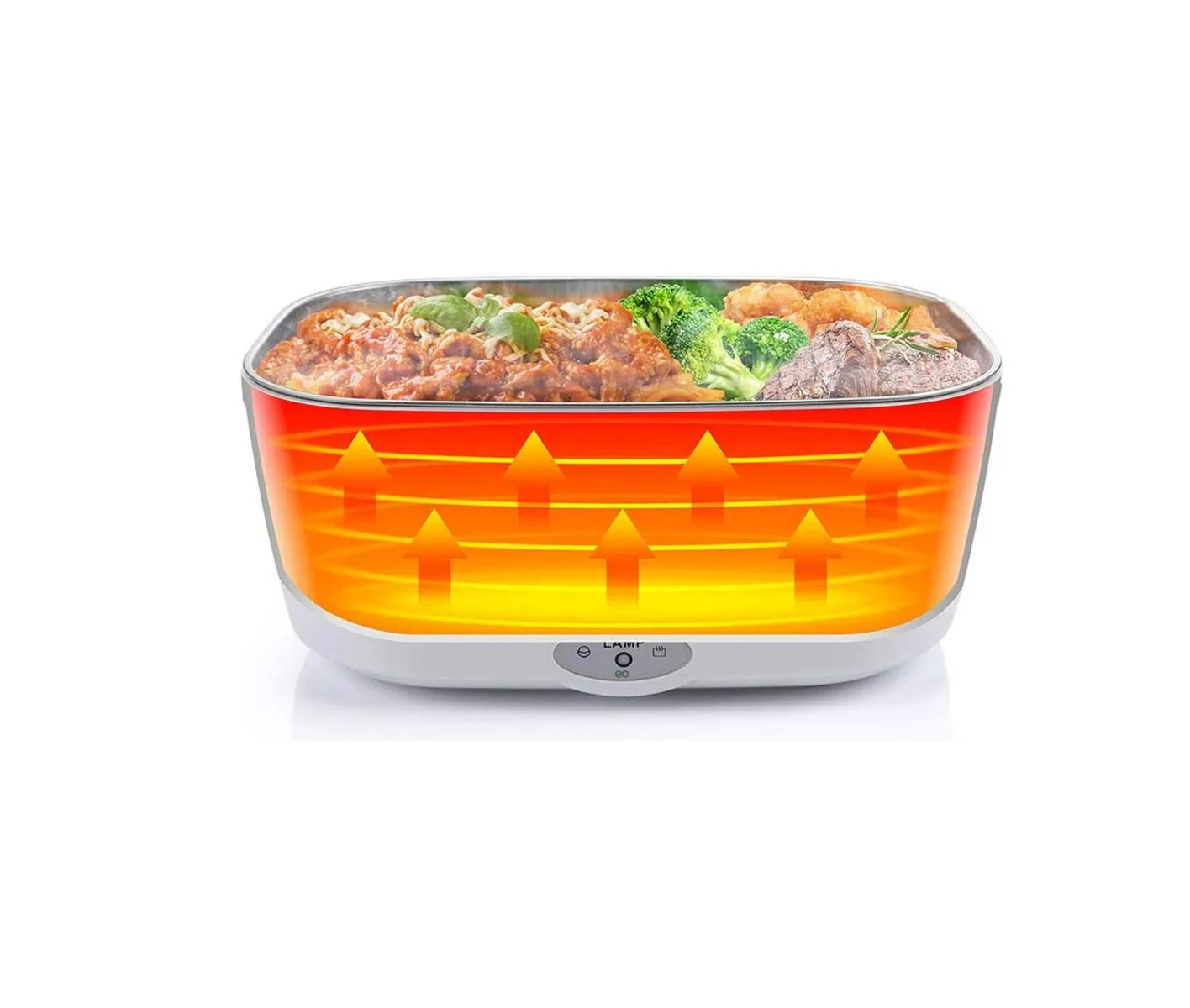 Lonchera eléctrica 1.5L color plateado 55W
