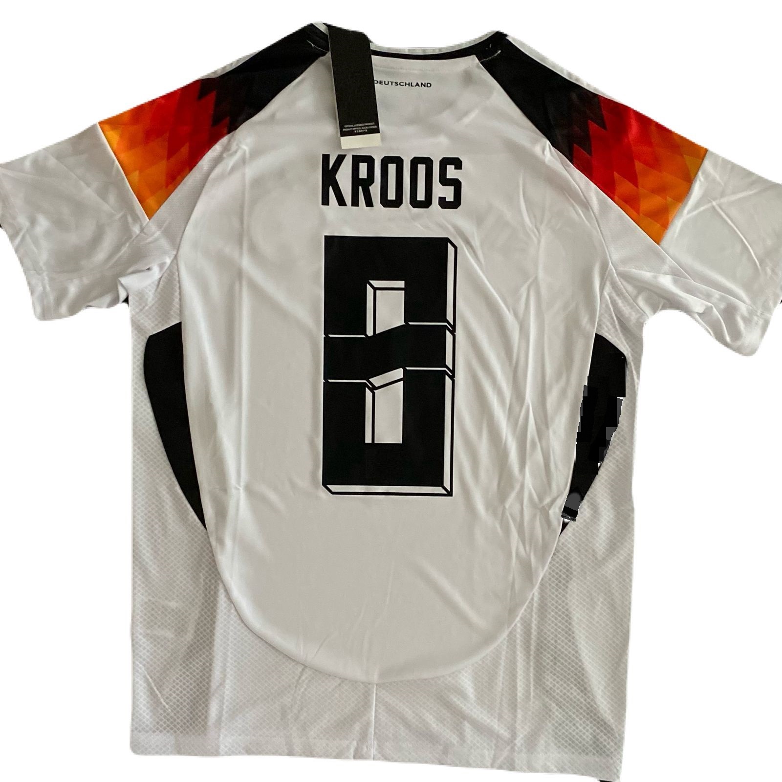 Jersey Toni Kroos 8 Seleccion 2025 Titular Local Blanca  Talla M