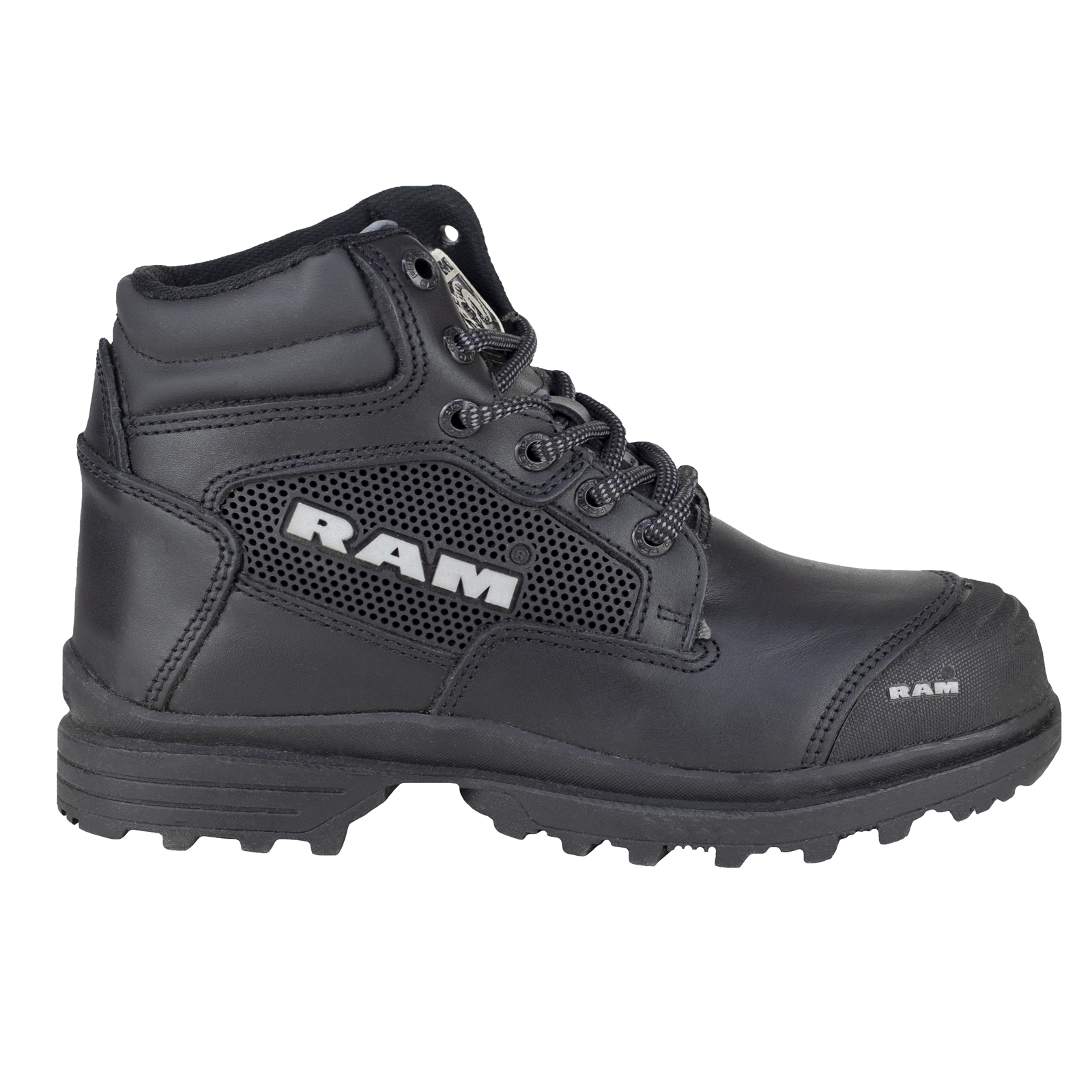 Bota Industrial De Seguridad Ram 9403 Negro Casquillo Acero