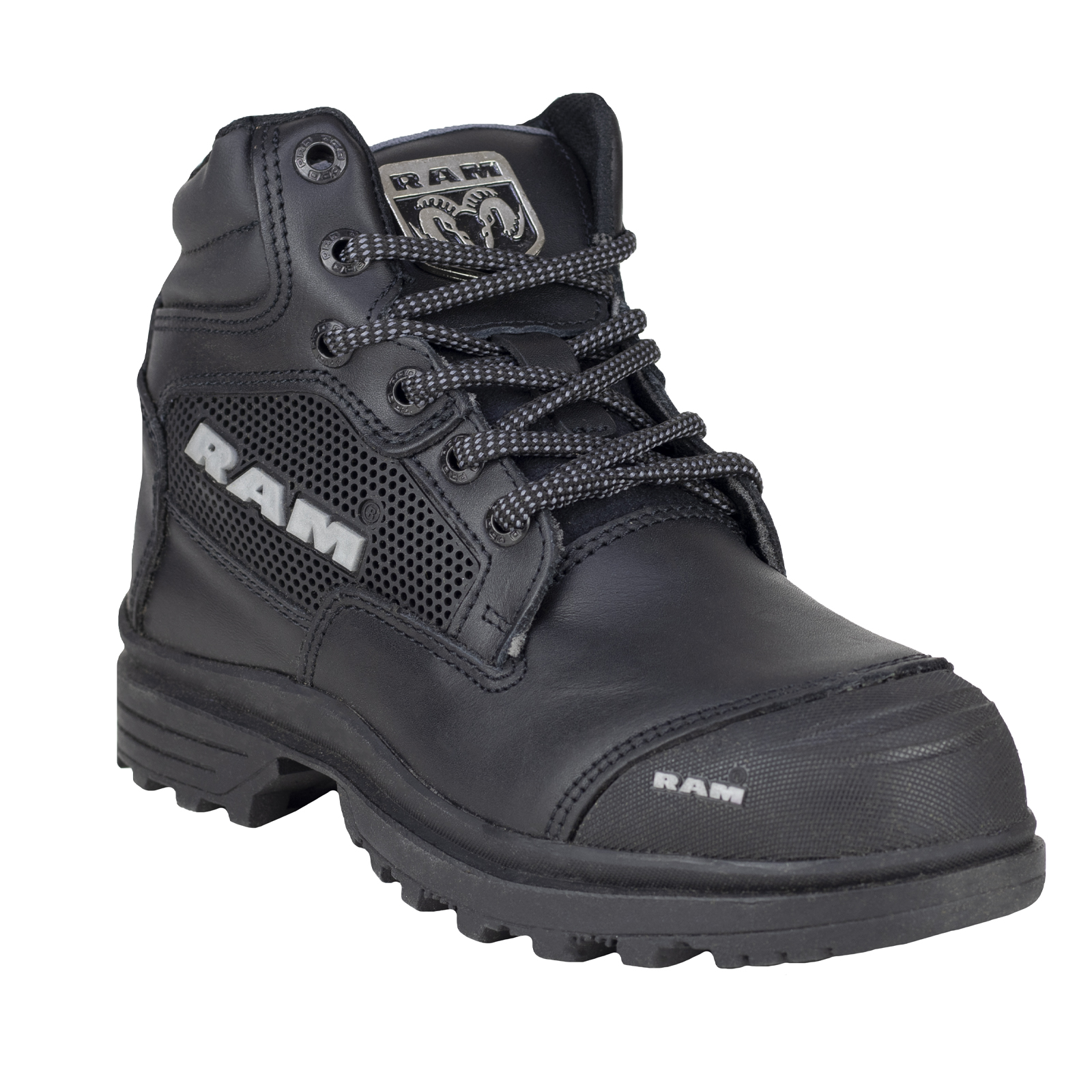 Bota Industrial De Seguridad Ram 9403 Negro Casquillo Acero