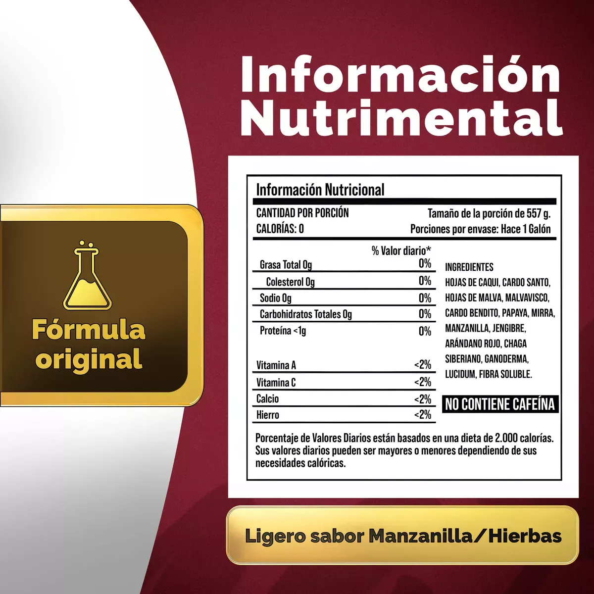 Té Divina Original 2 Sobres – Detox Natural para 2 Semanas – Vida Divina con 12 Hierbas Sin Cafeína