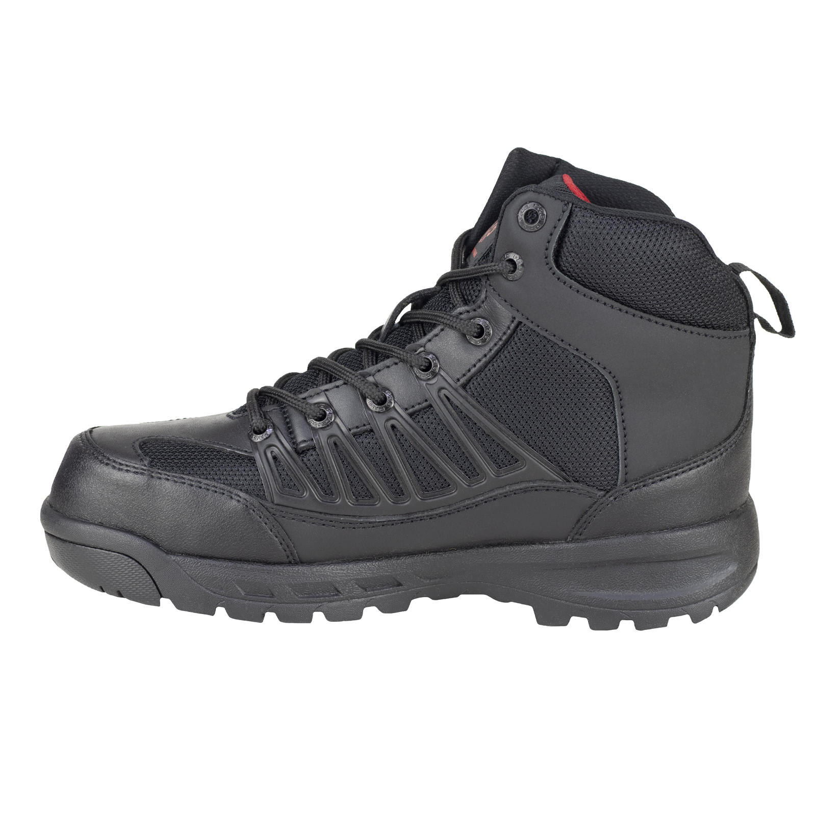 Botas Industriales Para Hombre Dieléctrica Casco Acero Ram 9588 Negro Rojo