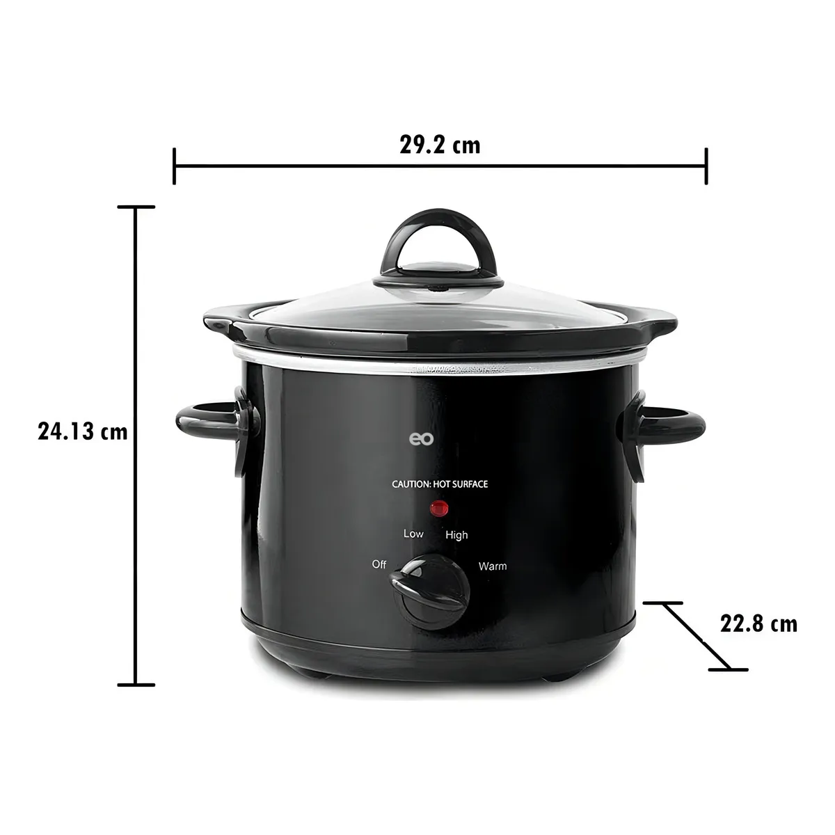 Olla Cocción Lento Cocimiento 2.8 L Color Negro 
