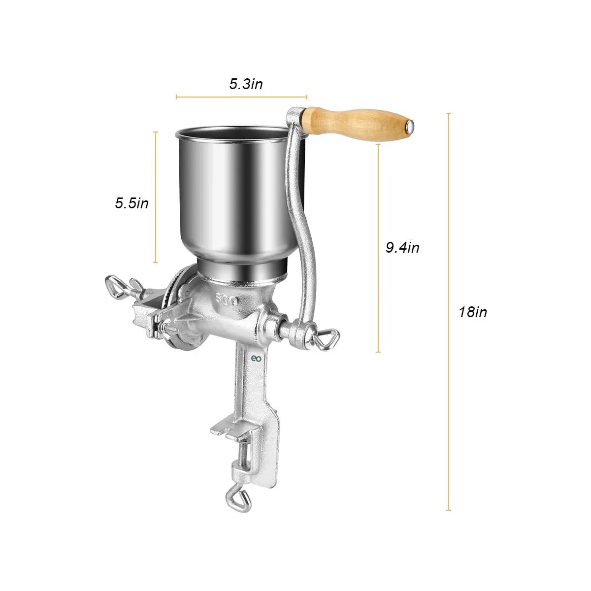 Molino Moledor Manual Portatil Para Granos Cafe Maiz Cereal