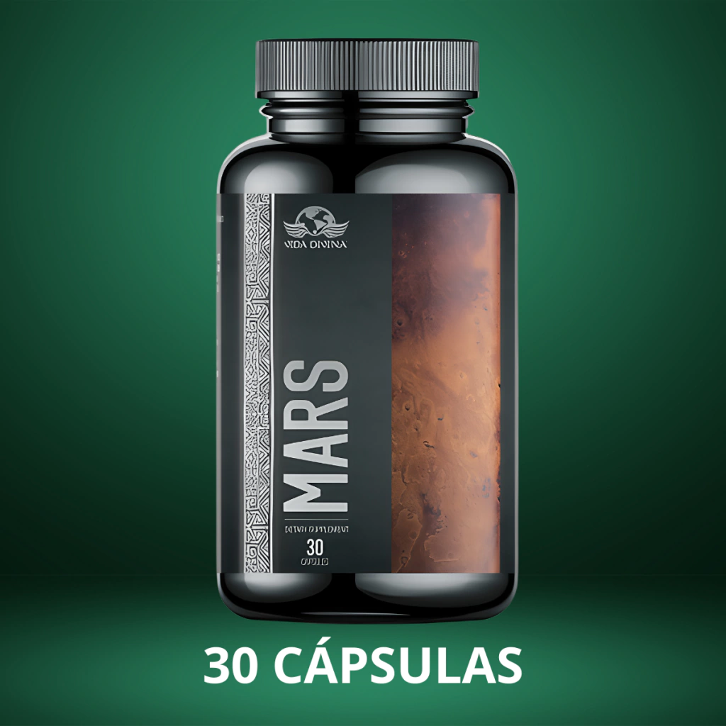 Cápsulas Mars Vida Divina – Suplemento para Energía, Testosterona y Vitalidad Masculina – 30 Cápsulas Naturales