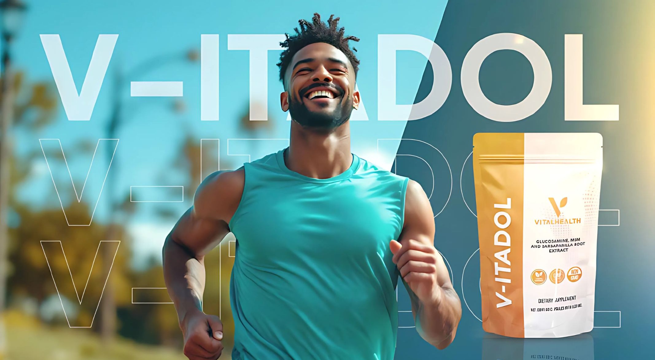 VITADOL VitalHealth – Suplemento Natural para Articulaciones y Músculos – 60 Cápsulas con Glucosamina, MSM y Zarzaparrilla