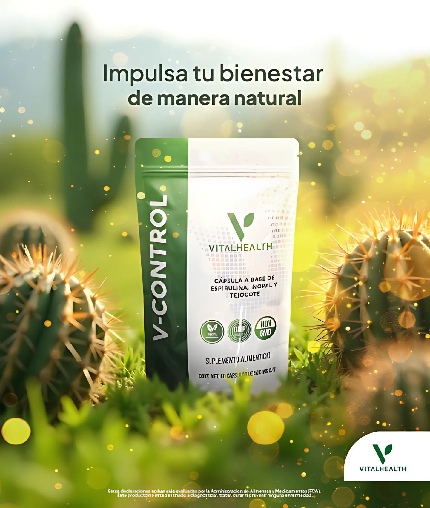 V-Control VitalHealth 60 Cápsulas | Control de Peso y Metabolismo Natural