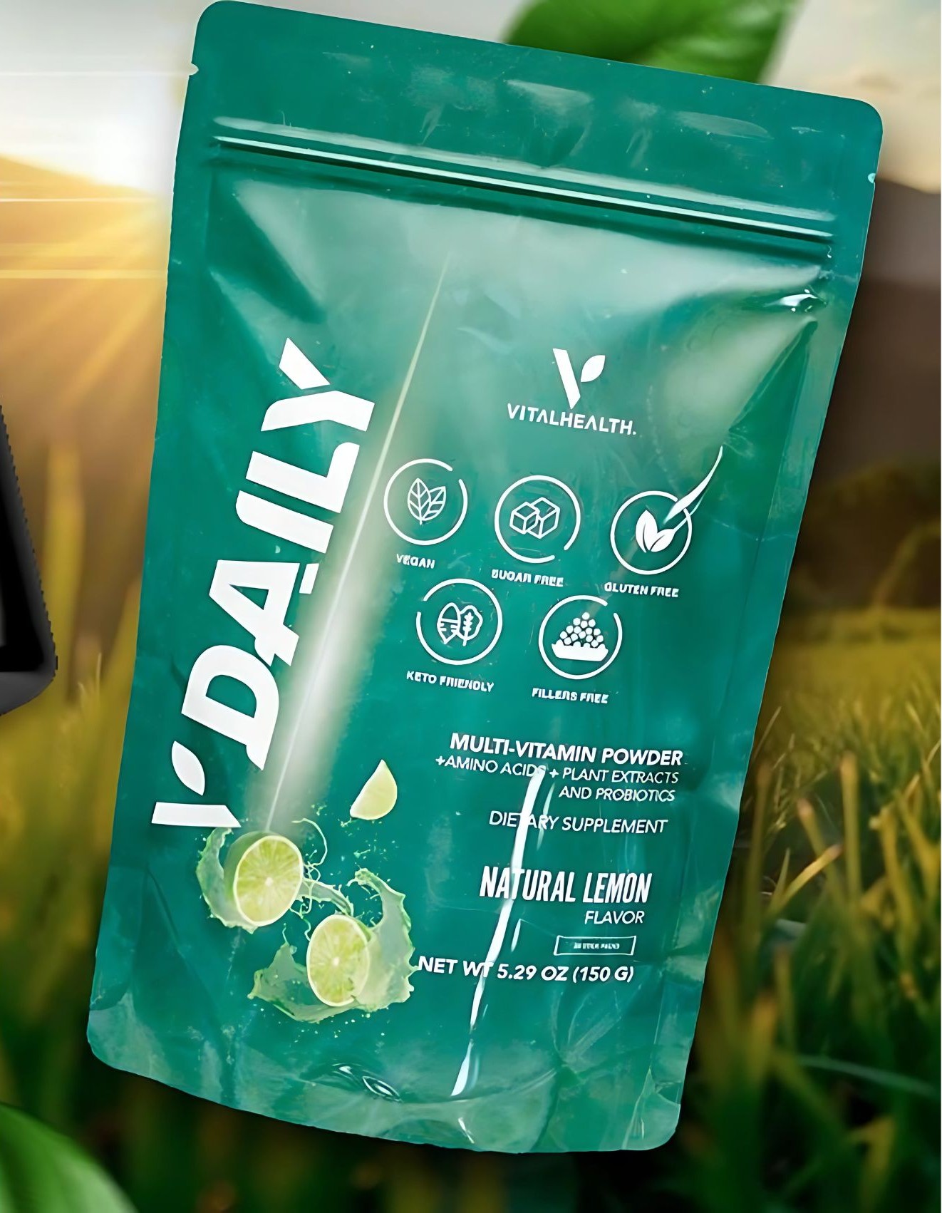 V-DAILY VitalHealth – Multivitamínico Natural con Vitaminas A, B, C, D, E y K – 60 Cápsulas