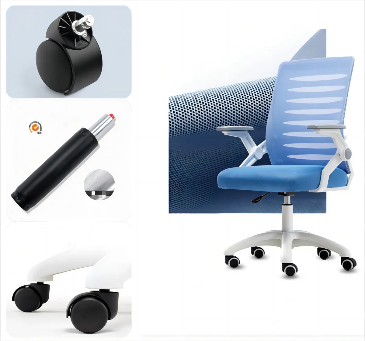 illa Escritorio Barata Ergonómica Giratorias Oficina Gamer Color Negro Material del tapizado Algodón