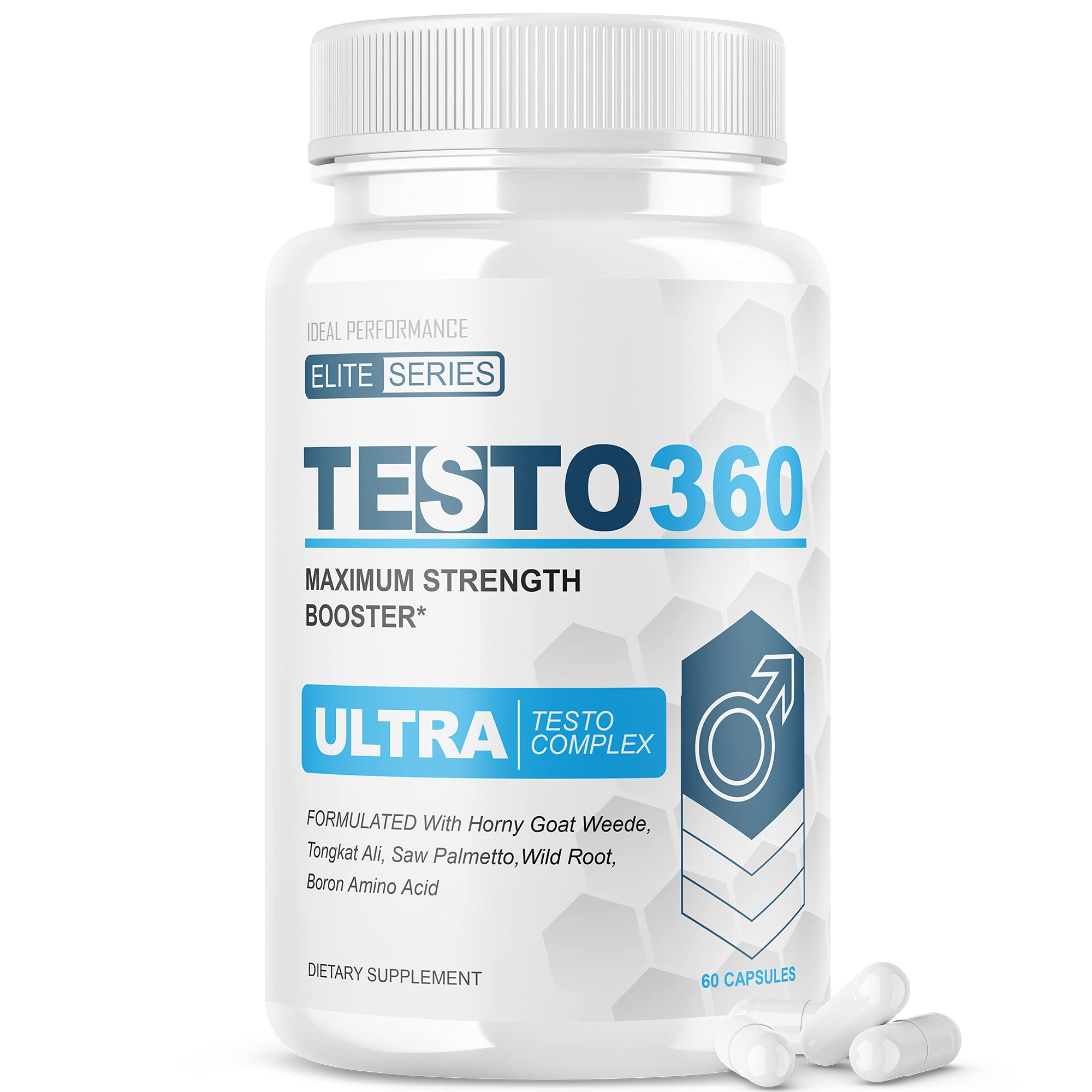TESTO 360 Maximum Strength Booster 60 cap - TESTO 360 Refuerzo de Fuerza Máxima