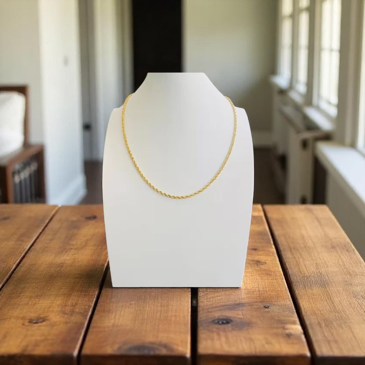 Cadena Torzal 55 Cm X 3 Mm Oro 14 K + Obsequio