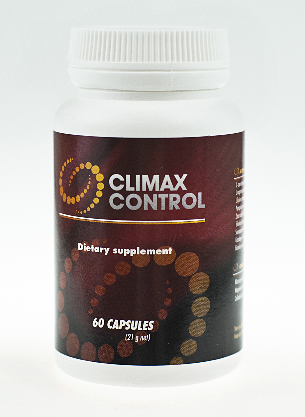 CLIMAX CONTROL Dietary Supplement 60 cap- CLIMAX CONTROL CAPSULAS PARA TENER MÁS DE 30 MINUTOS DE SEXO