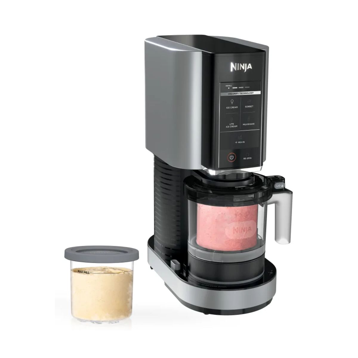 Máquina Para Helados Ninja Creami Negro/Plateado NC300