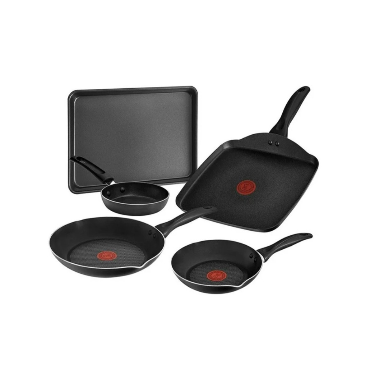 Batería de cocina T-Fal Supercook Titanium 24 piezas Negro B938SK84