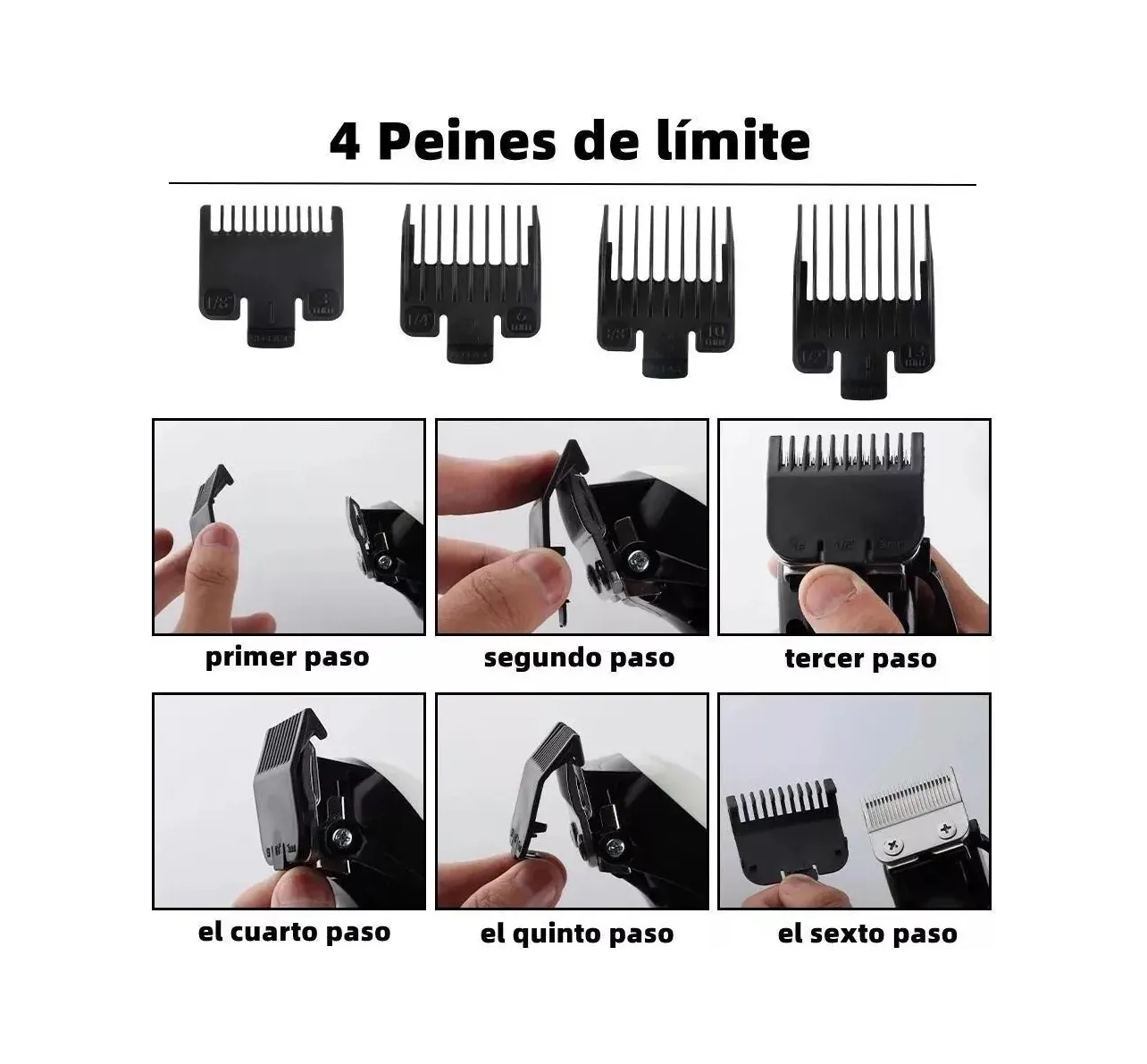 Maquina Para Cortar Cabello Cortadora De Pelo Inalámbrica
