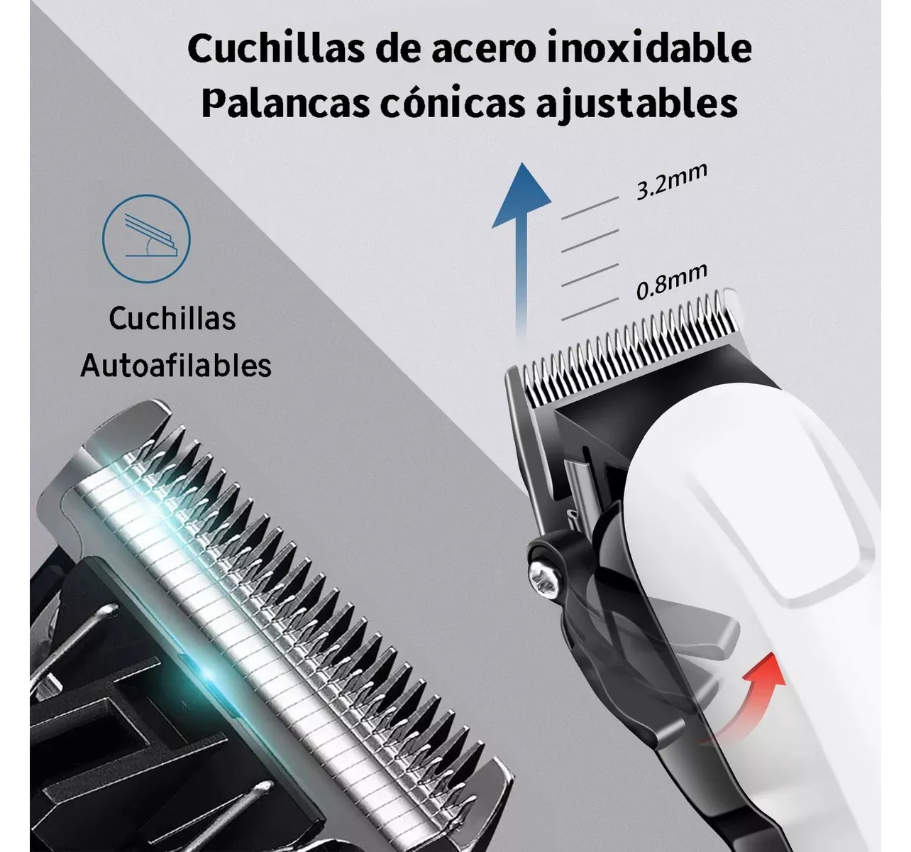 Maquina Para Cortar Cabello Cortadora De Pelo Inalámbrica