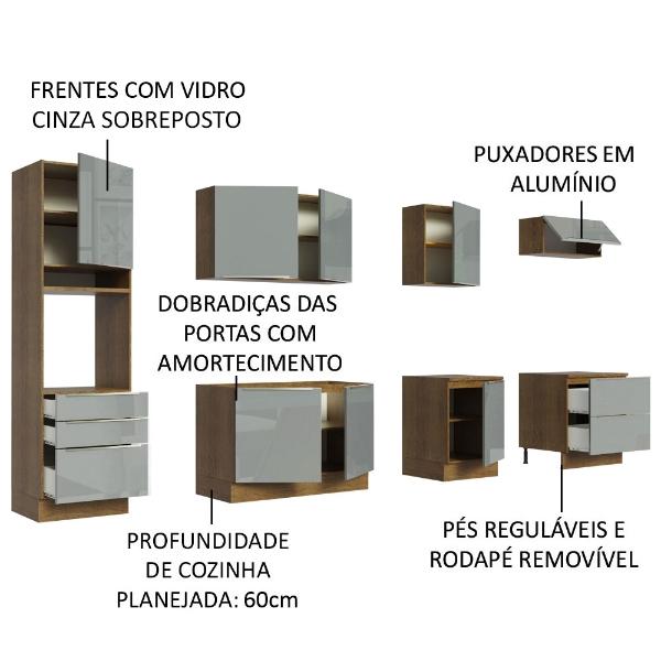 Cocina Integral Completa Modular Madesa Lux 320cm MG 04