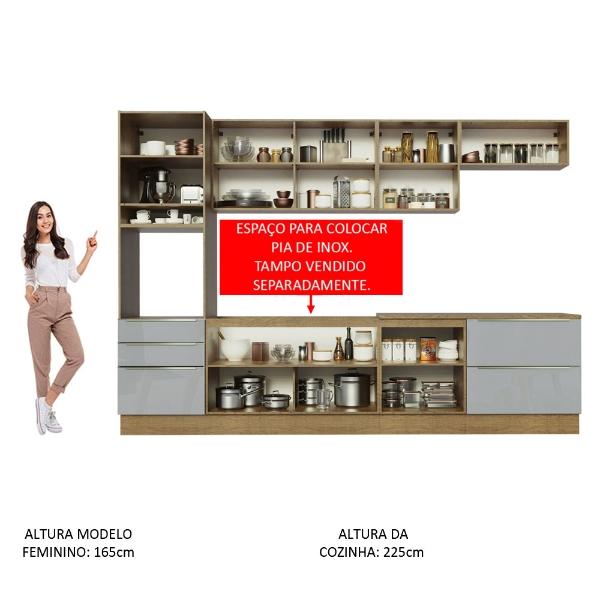 Cocina Integral Completa Modular Madesa Lux 320cm MG 04