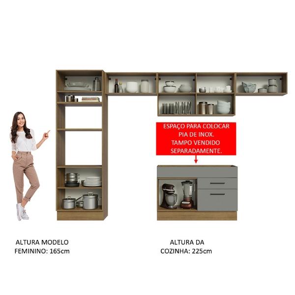 Cocina Integral Completa Modular Madesa Agata 350cm MG 01