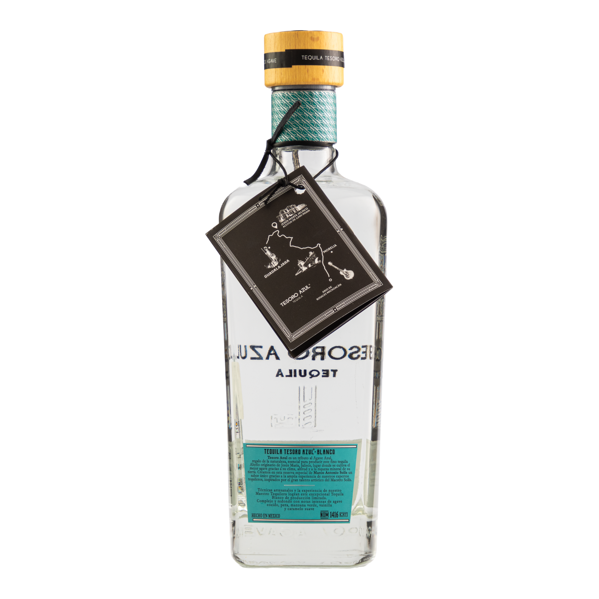 Tequila Tesoro Azul Blanco 750 Ml