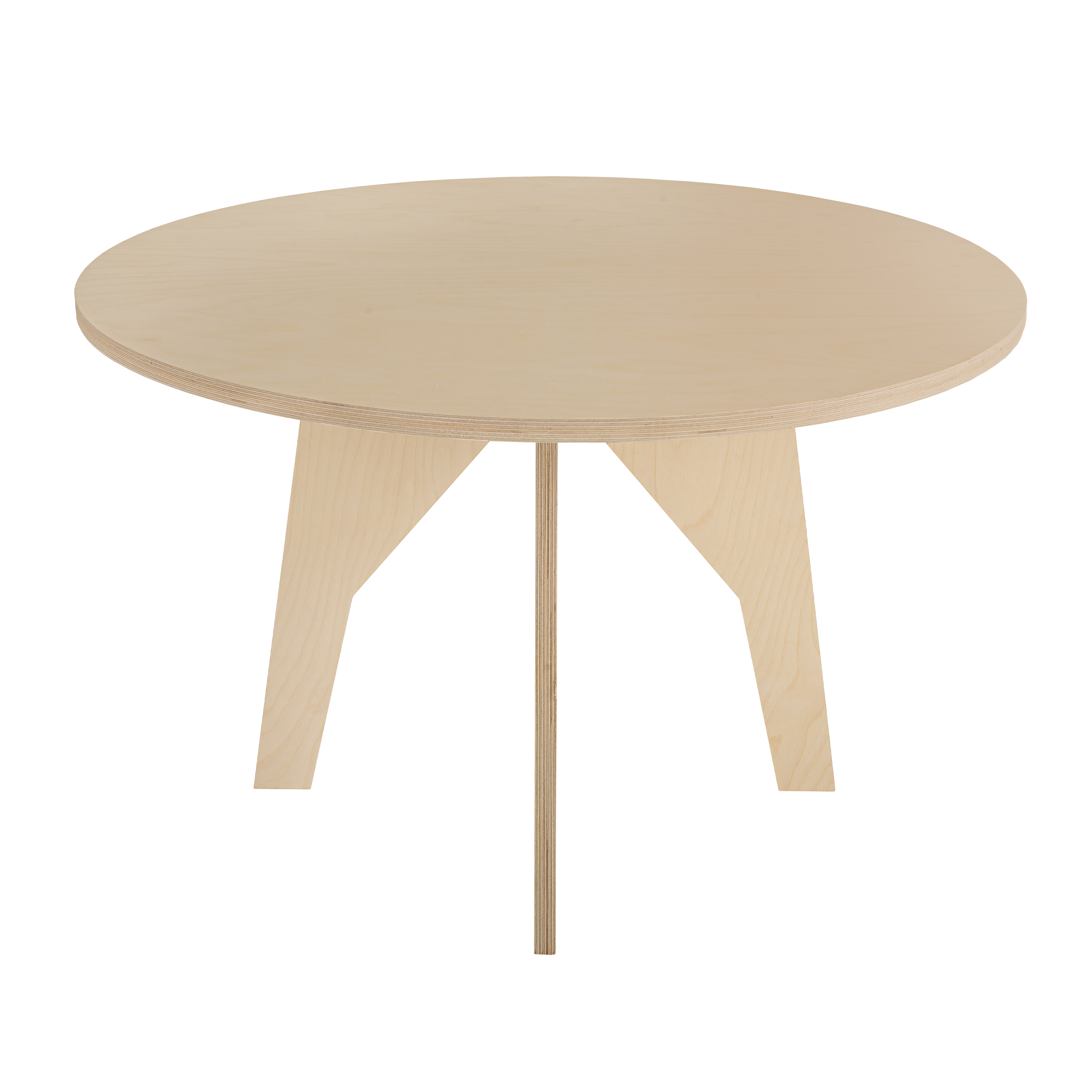 Mesa Infantil Circular con 4 Sillas de Abedul Natural  Diseño Seguro y Funcional - DUDUK
