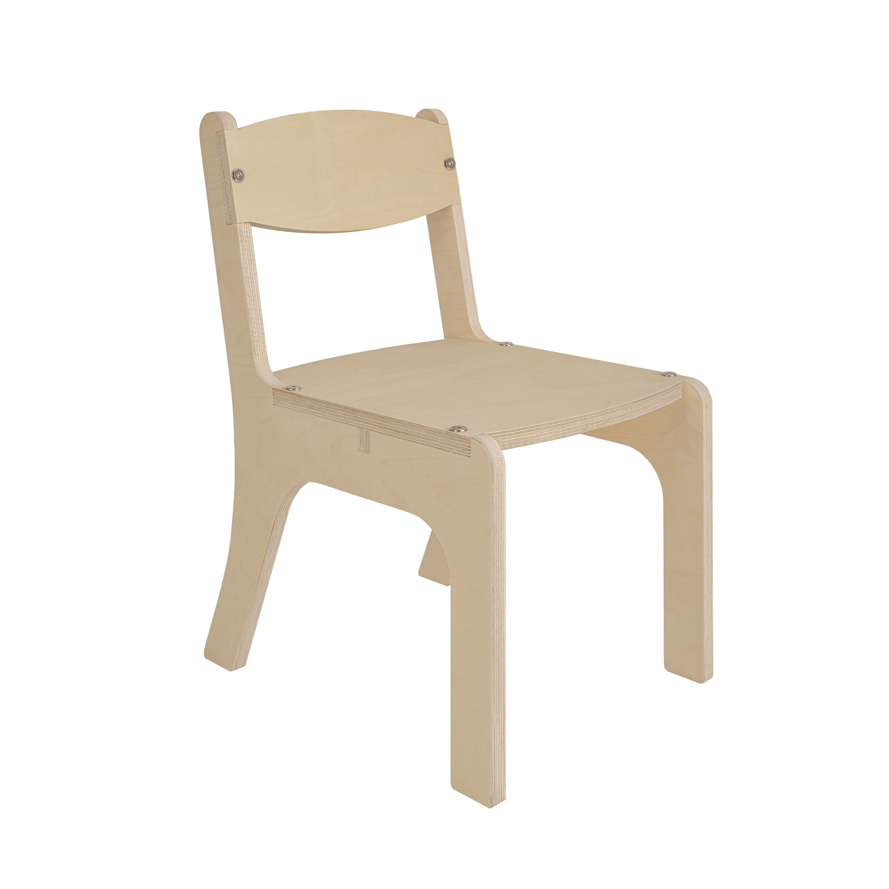 Mesa Infantil Circular con 4 Sillas de Abedul Natural  Diseño Seguro y Funcional - DUDUK