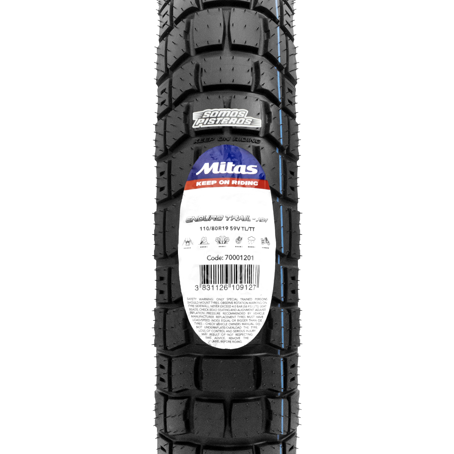 LLANTA MITAS ENDURO TRAIL ADV 110/80 R19 F800GS F750GS V-S