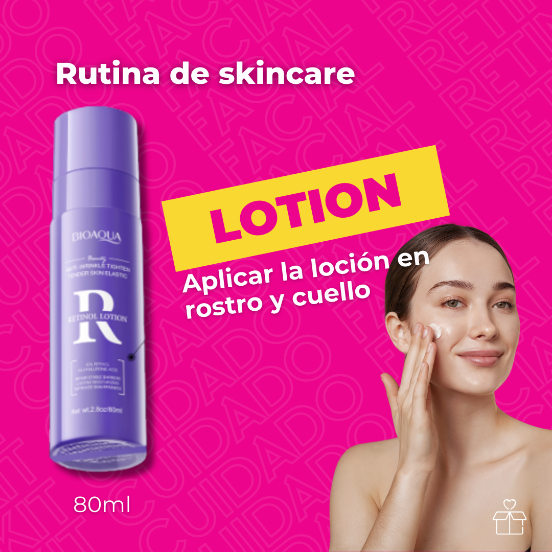 Kit De Cuidado Facial Retinol Hidratantes Antiarruga Bioaqua