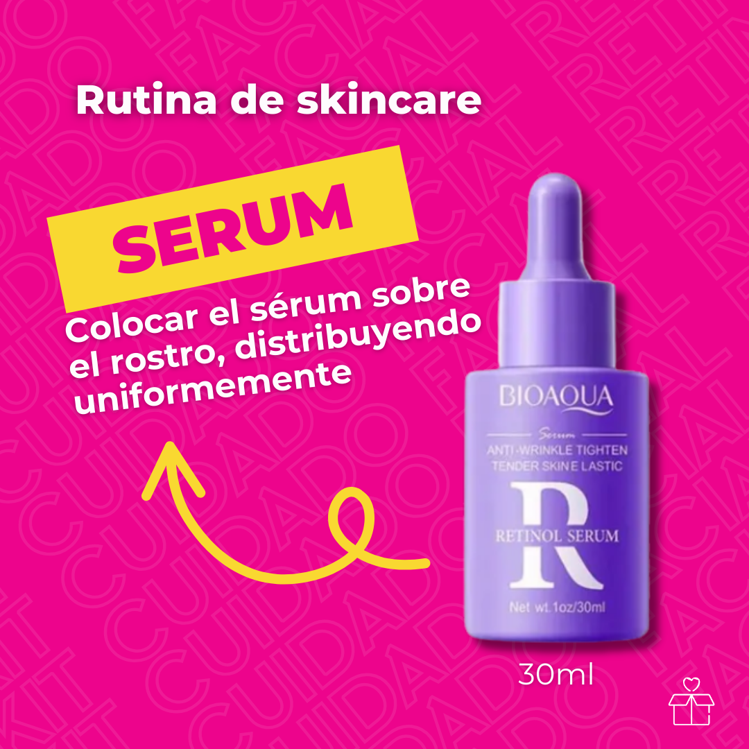 Kit De Cuidado Facial Retinol Hidratantes Antiarruga Bioaqua