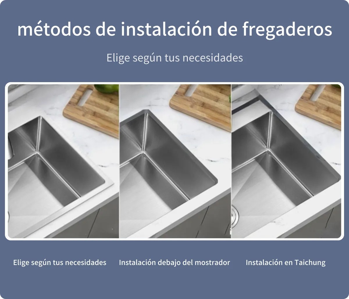 Fregadero De Cocina 304 Acero Inoxidable 6045 Grifo Incluido