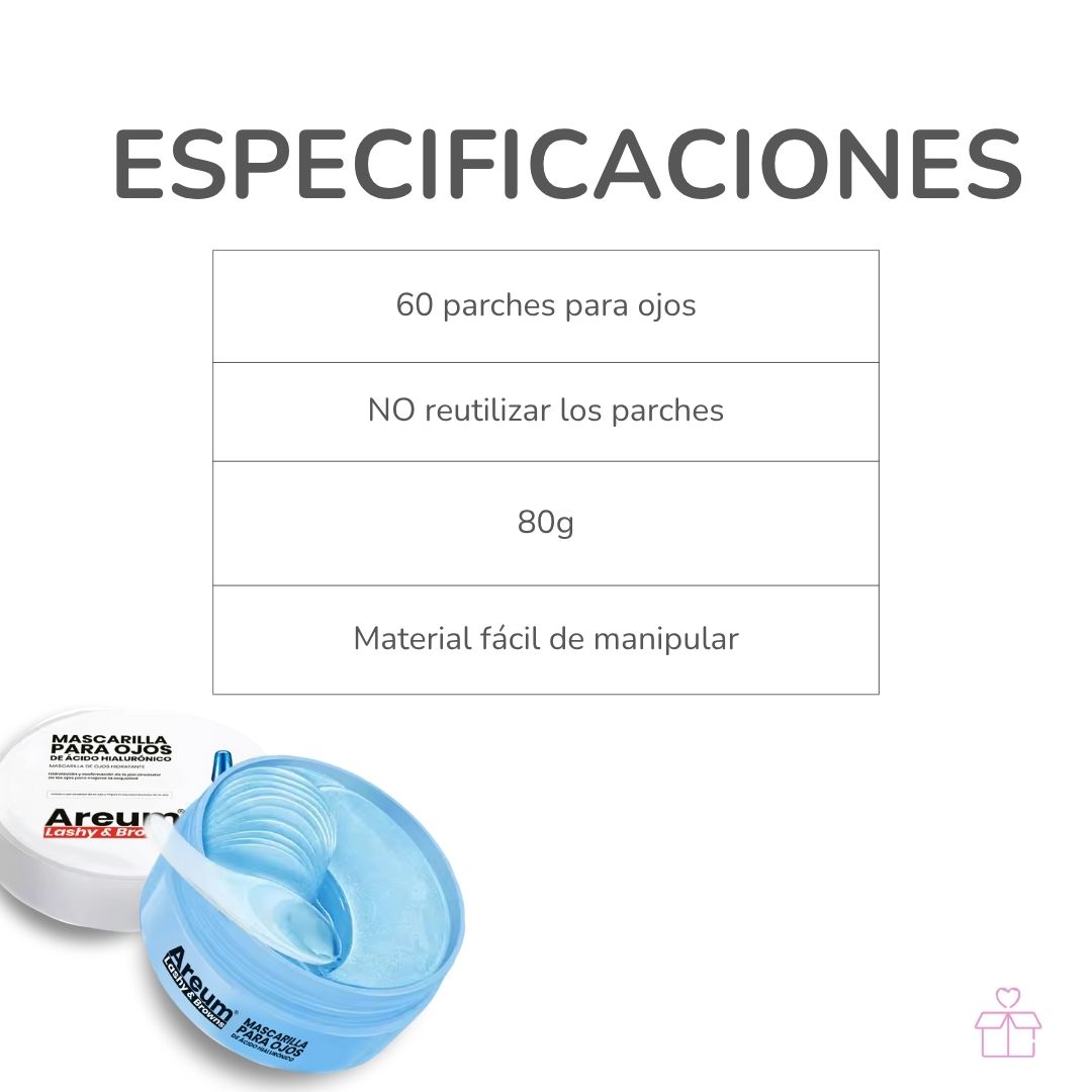 Parches  Areum Hydrogel Ojos Ácido Hialurónico Antiarrugas