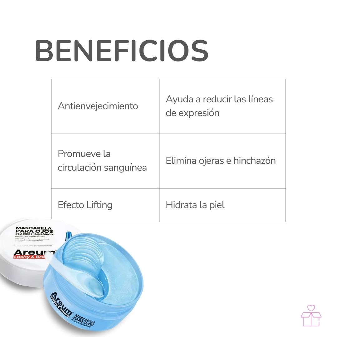 Parches  Areum Hydrogel Ojos Ácido Hialurónico Antiarrugas