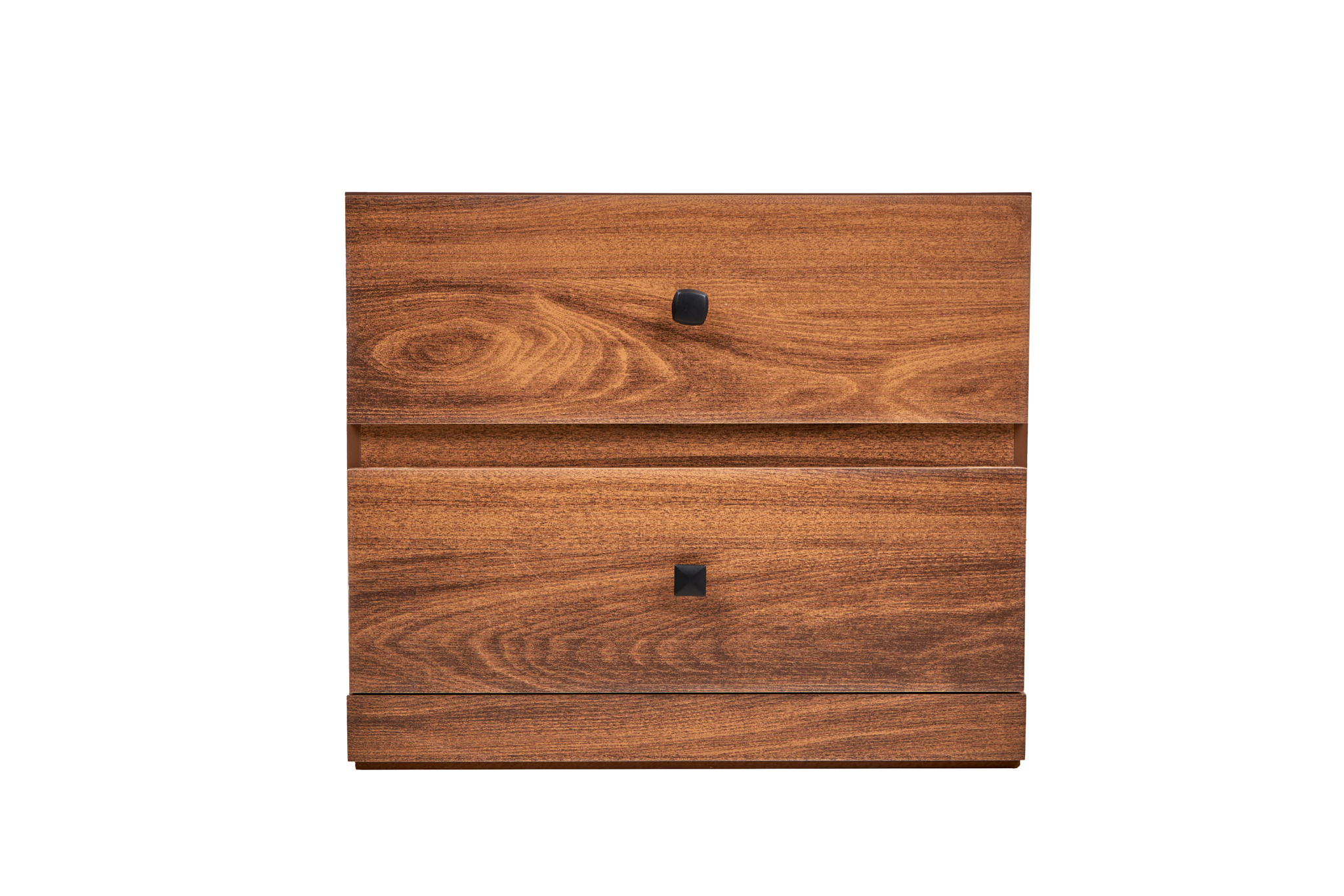 Cabecera King Size con 2 Burós de 2 Cajones Color Nogal - Madera MDF