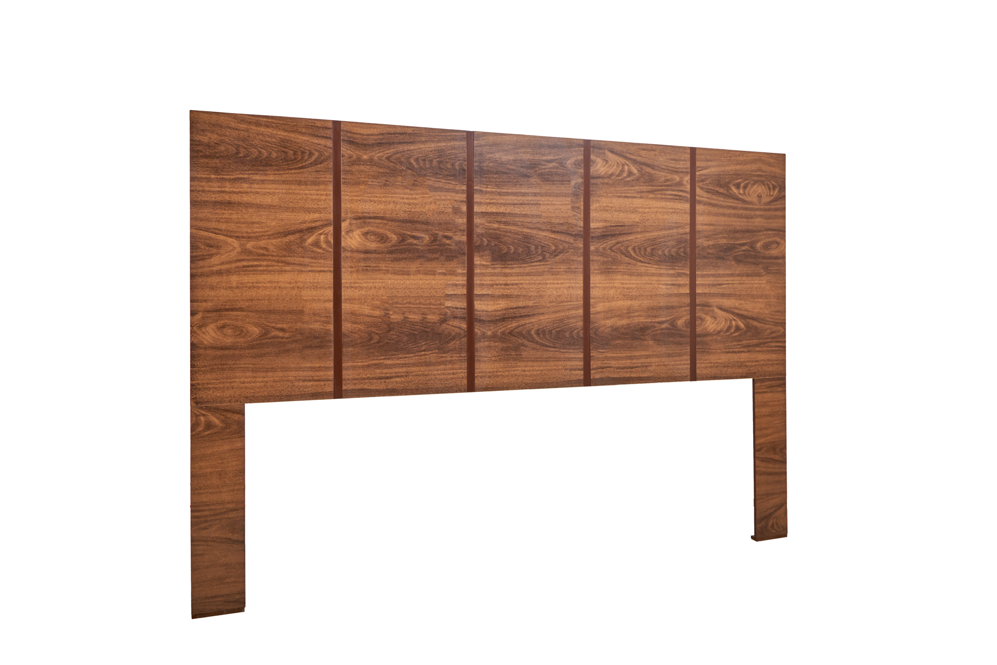 Cabecera King Size con 2 Burós de 2 Cajones Color Nogal - Madera MDF