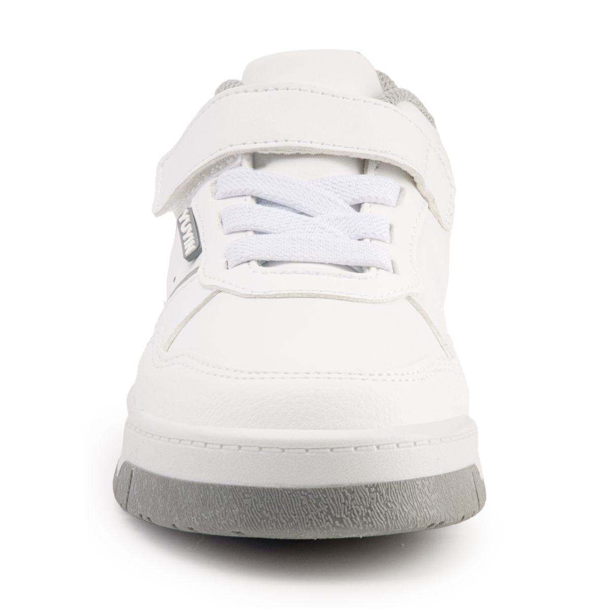 Yuyin tenis escolares blancos para niño 25352 con velcro y suela ligera   18-21