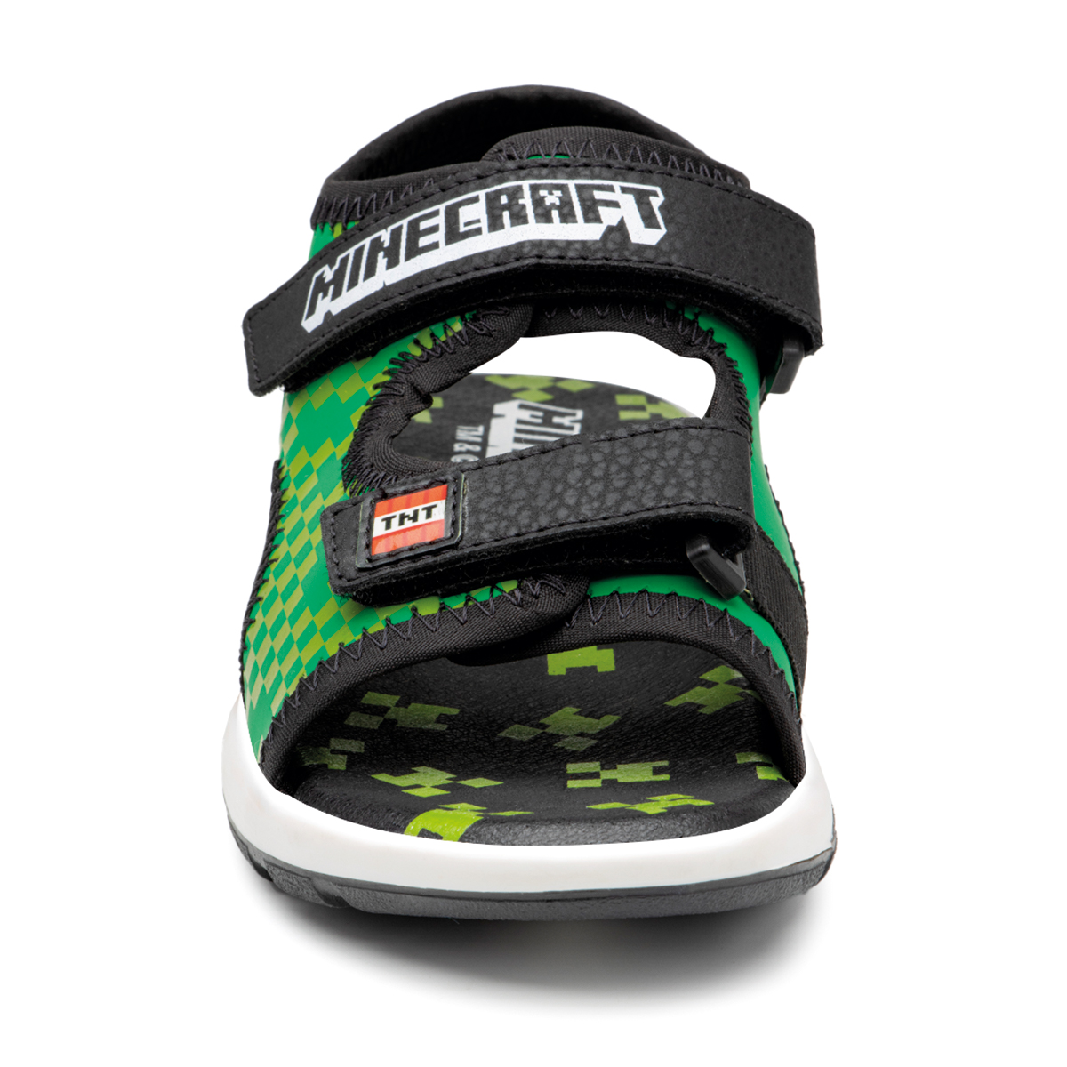 Yuyin sandalia Minecraft para niño MI3110 con diseño Creeper en verde pixelado  18-23