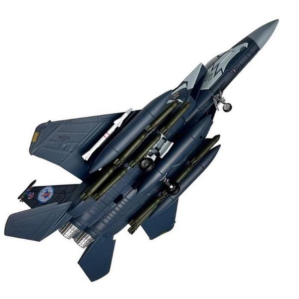 Avión F15 MXFSG-001 F-15E Strike Eagle 1100 19,5x13,3x5,5cm MetalPlástico Base Plástico AzulBlanco, F-15E Strike Eagle
