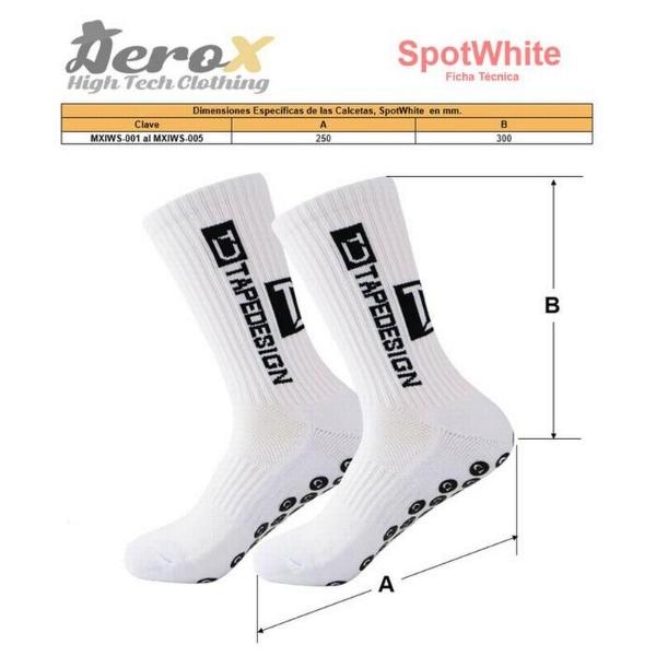 Calcetines de media caña MXIWS-001 1Par Blanco 6-12,5US TapeDesign Calcetines Tubo Medio Algodón, SpotWhite