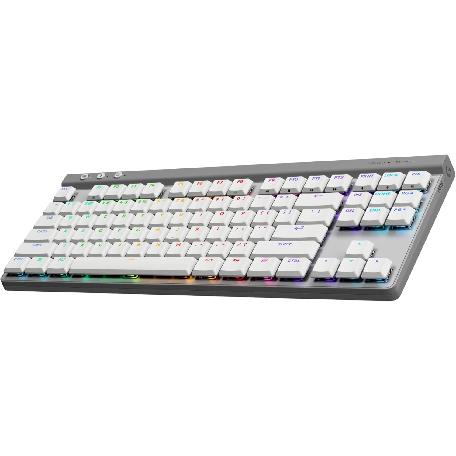 Teclado Logitech G515 TKL Wired Gaming USB Color Blanco