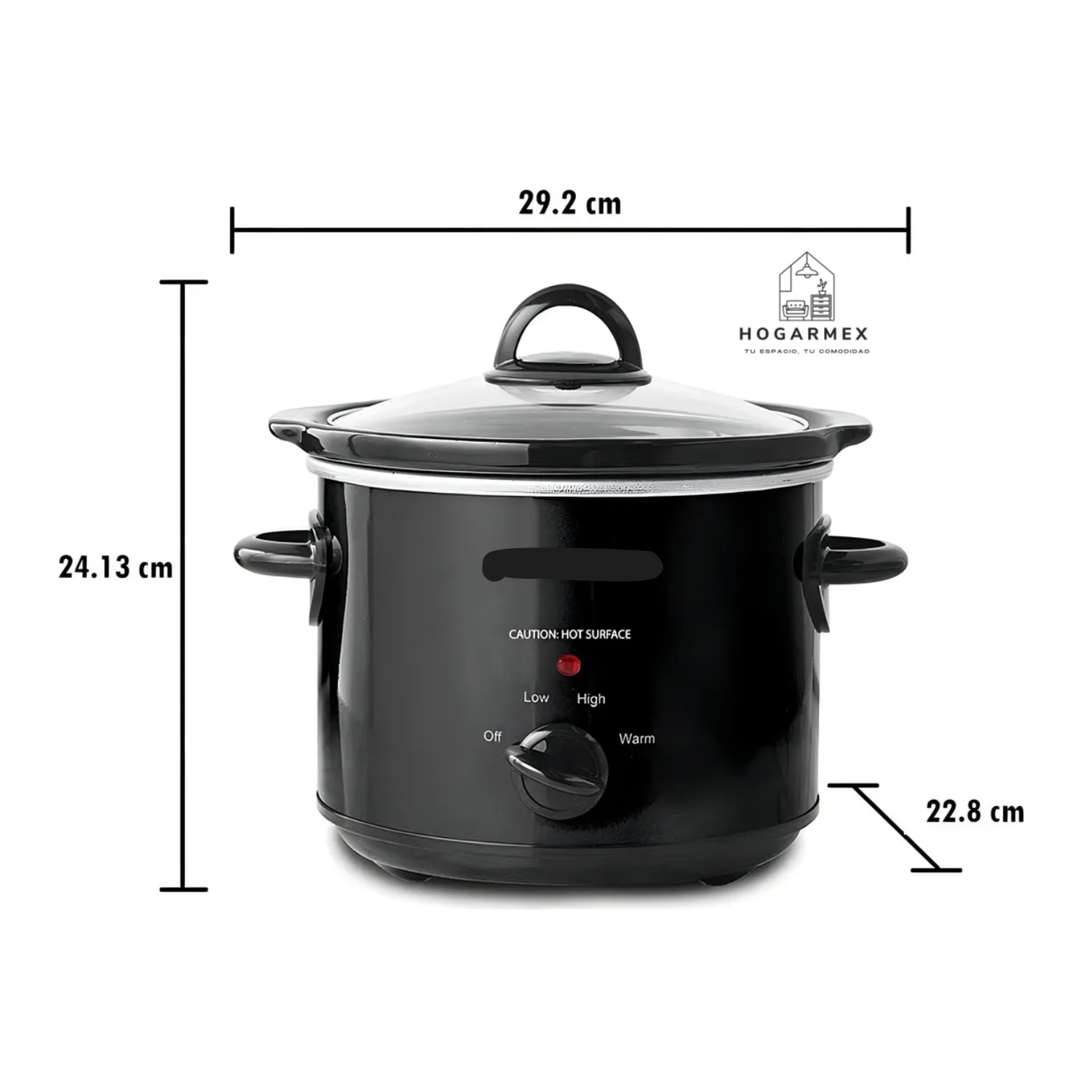 Olla Cocción Lento Cocimiento 2.8 L Color Negro